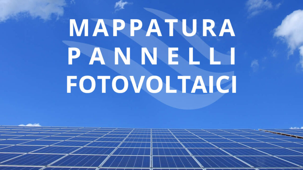 Mappatura dei pannelli di un impianto fotovoltaico